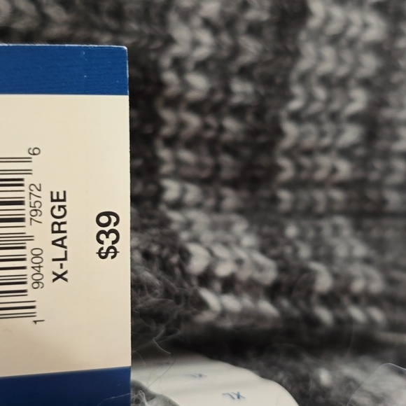 ARIZONA JEAN CO WOMEN'S JUNIOR GRAY STRIPES PULLOVER CREWNECK SWEATER SIZE XL - Picture 4 of 15